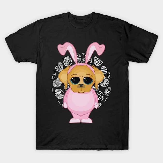 Easter Dog For Girls and Women Teachers Easter Eggs T-Shirt by GIFTGROO